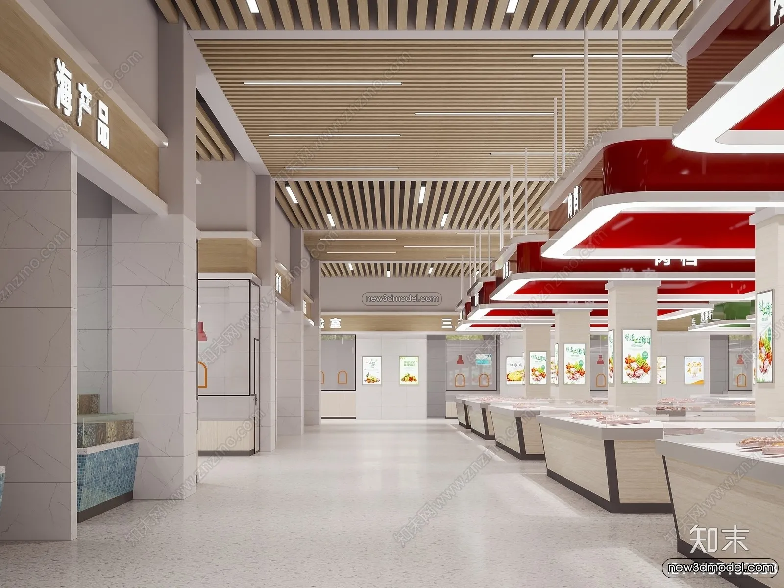 Super Market And Shop - 3D Interior Scene - 3D Models - 039