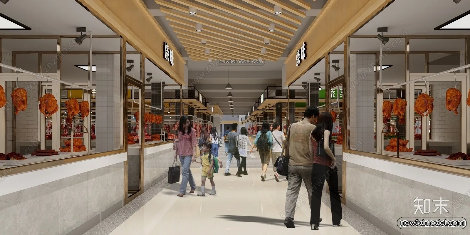 Super Market And Shop - 3D Interior Scene - 3D Models - 043