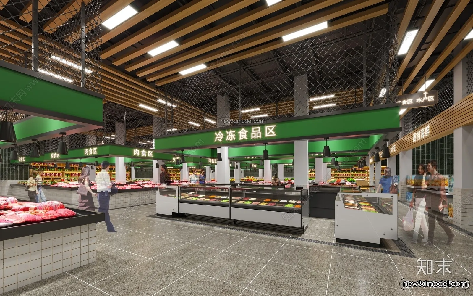 Super Market And Shop - 3D Interior Scene - 3D Models - 045