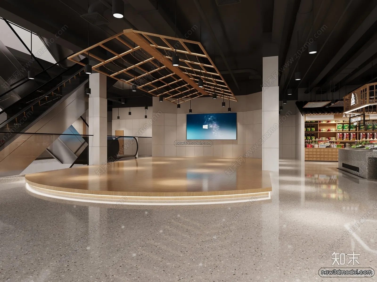 Super Market And Shop - 3D Interior Scene - 3D Models - 046