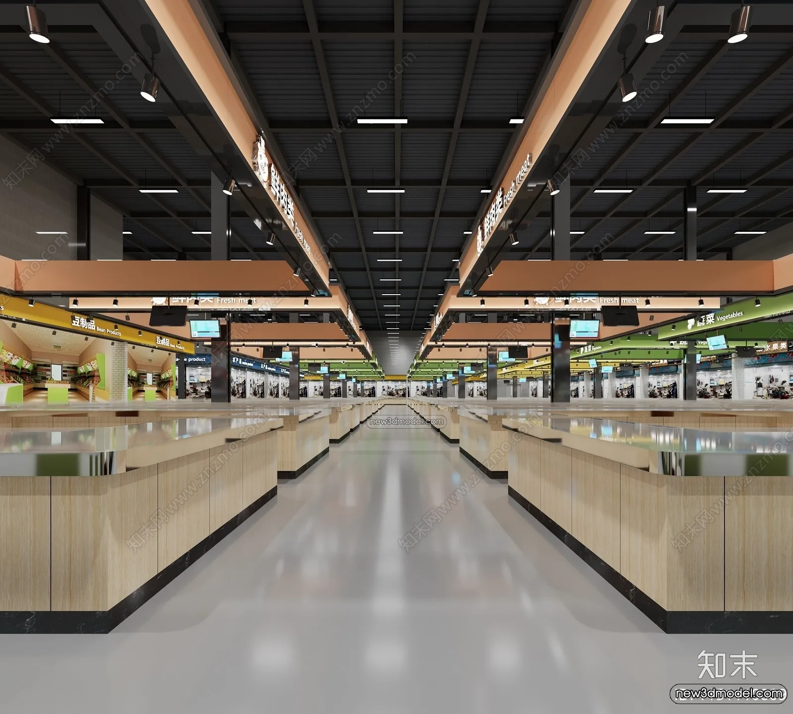 Super Market And Shop - 3D Interior Scene - 3D Models - 050