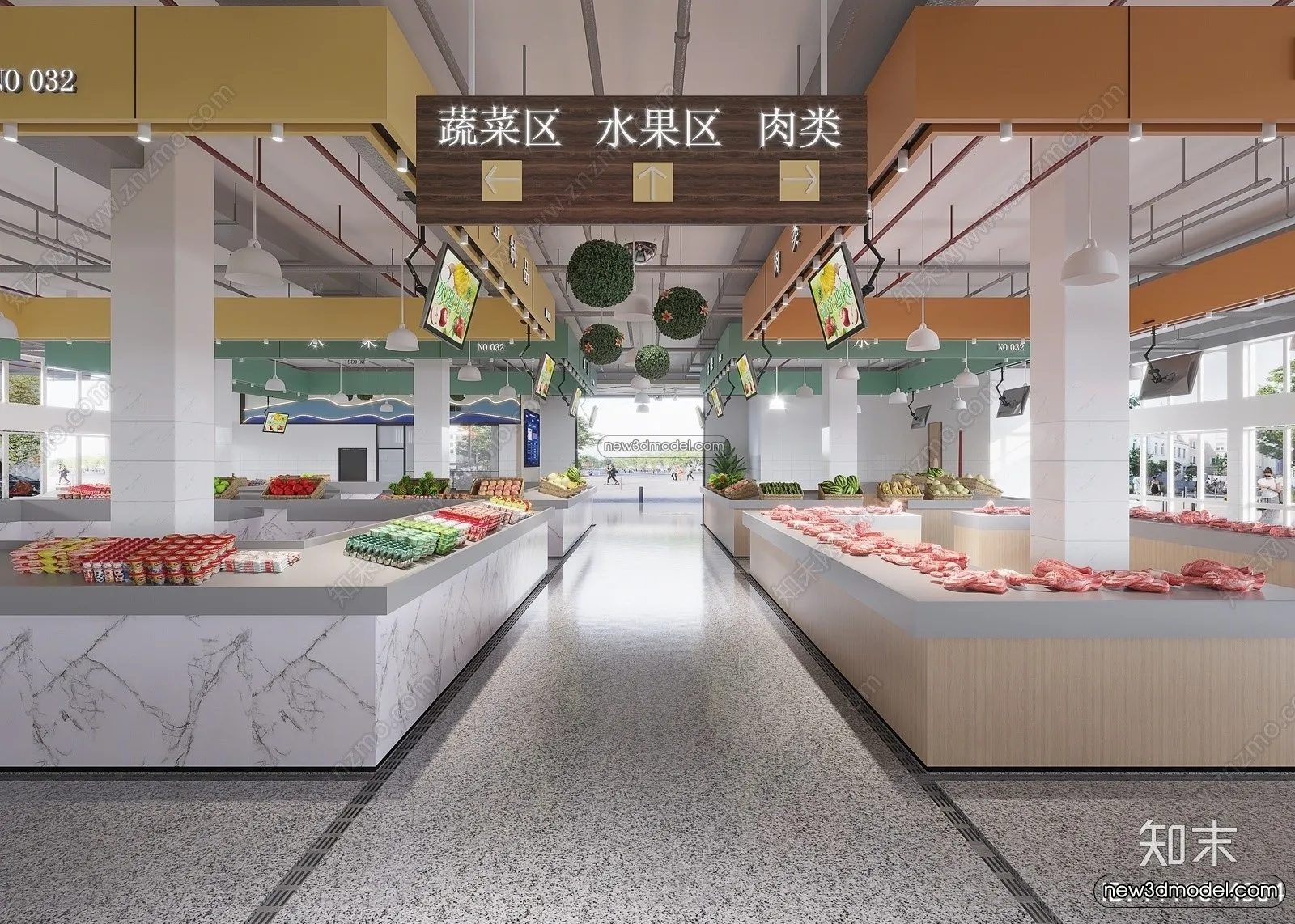 Super Market And Shop - 3D Interior Scene - 3D Models - 051