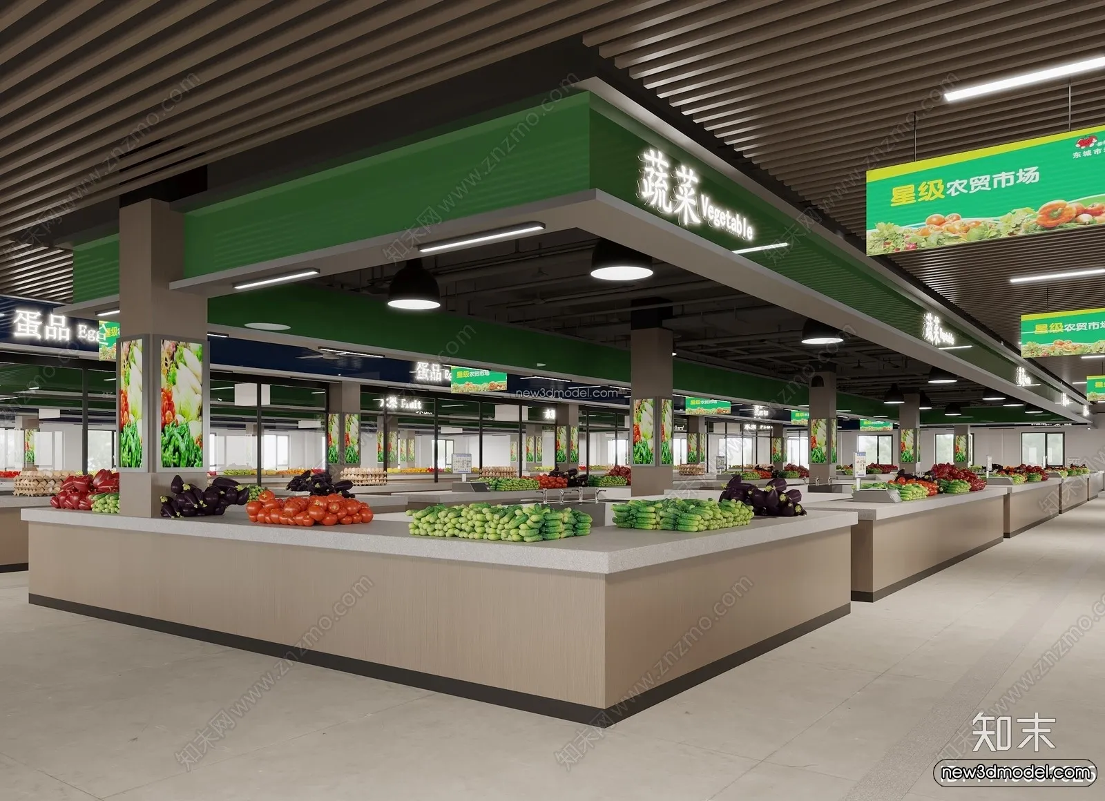 Super Market And Shop - 3D Interior Scene - 3D Models - 052