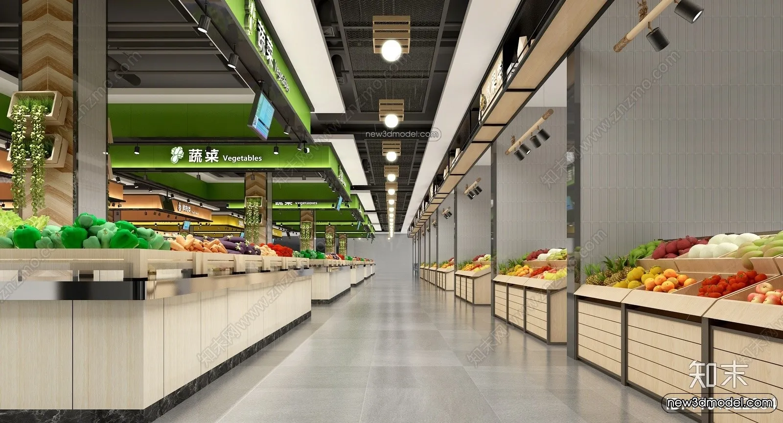 Super Market And Shop - 3D Interior Scene - 3D Models - 060