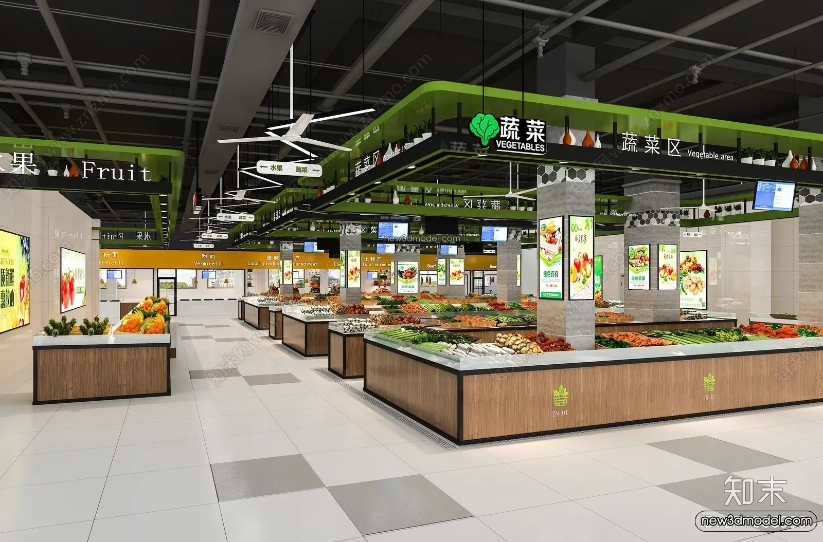 Super Market And Shop - 3D Interior Scene - 3D Models - 062