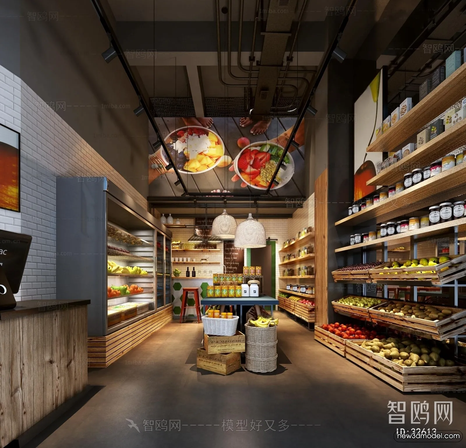 Super Market And Shop - 3D Interior Scene - 3D Models - 066