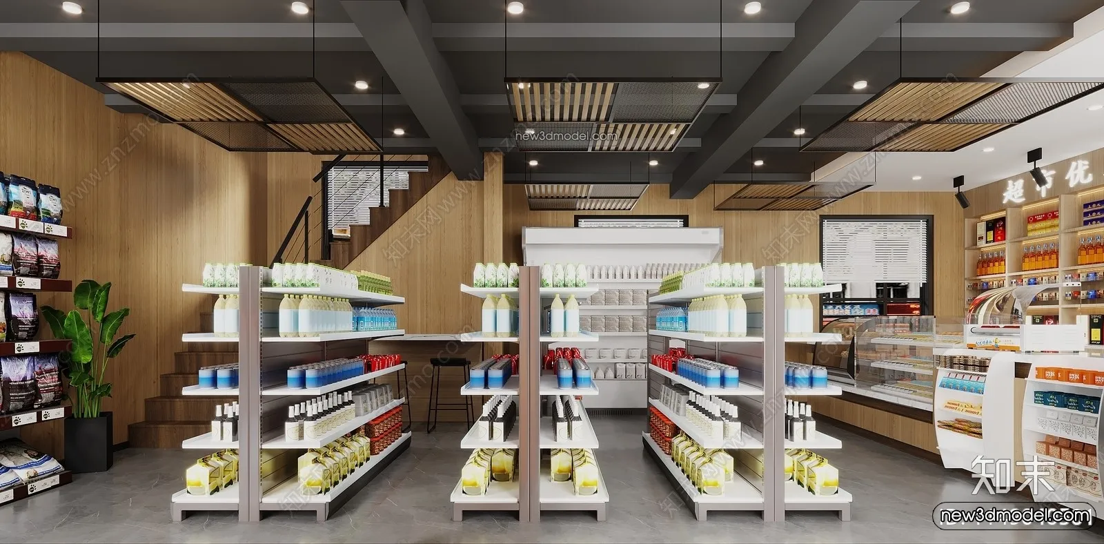 Super Market And Shop - 3D Interior Scene - 3D Models - 071