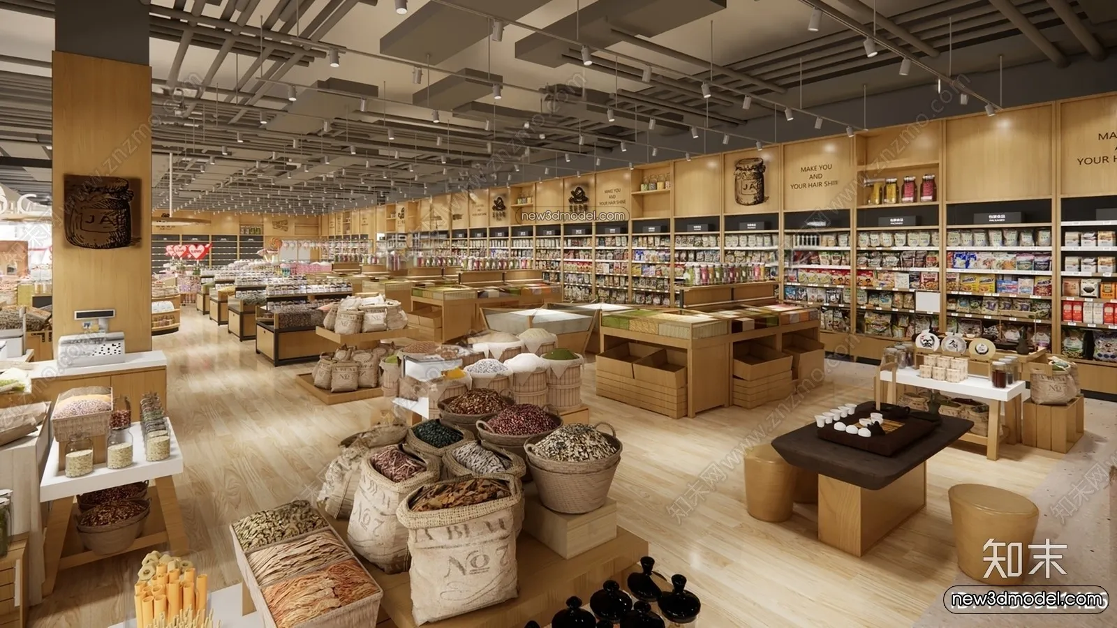 Super Market And Shop - 3D Interior Scene - 3D Models - 073