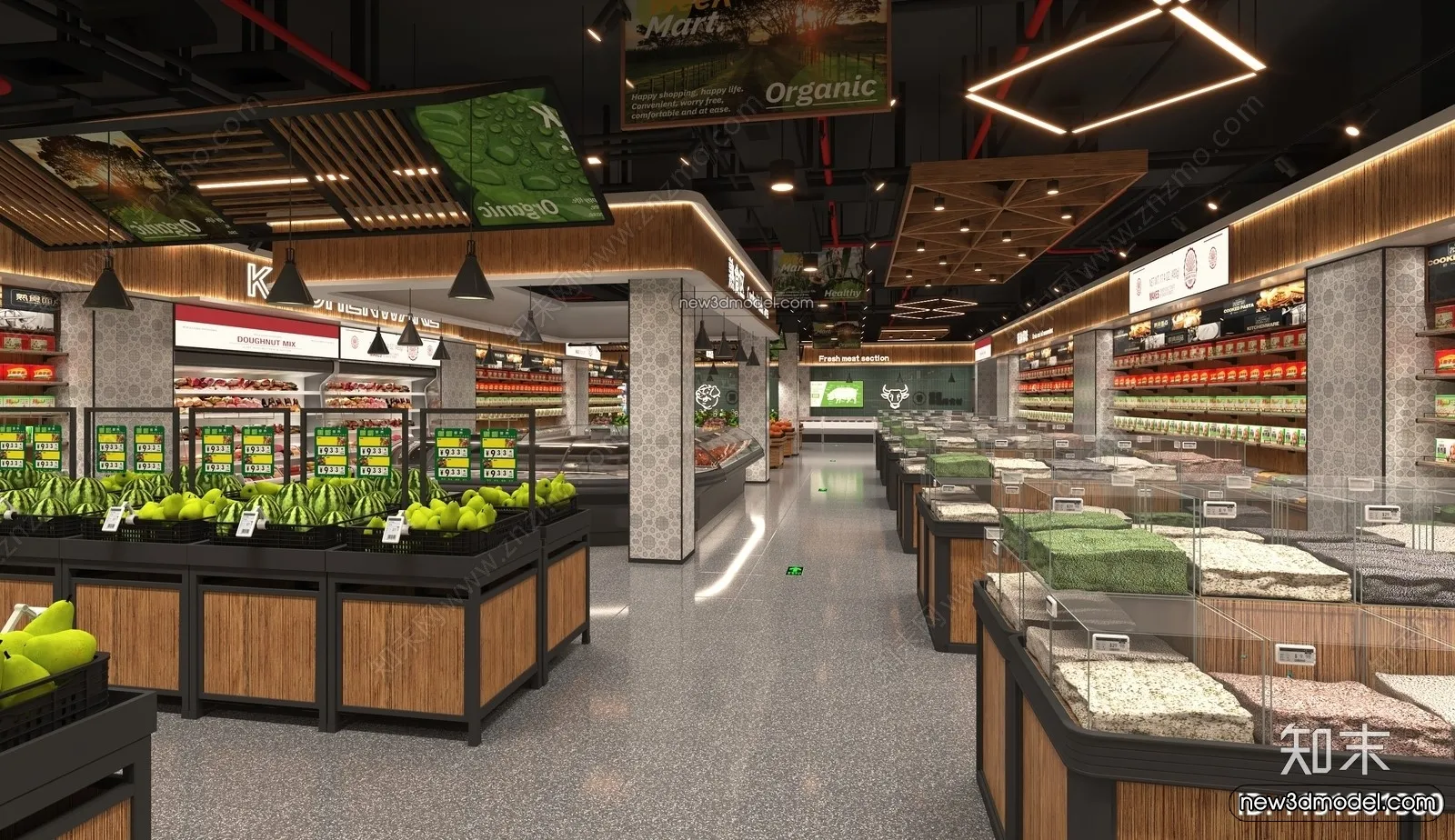 Super Market And Shop - 3D Interior Scene - 3D Models - 077