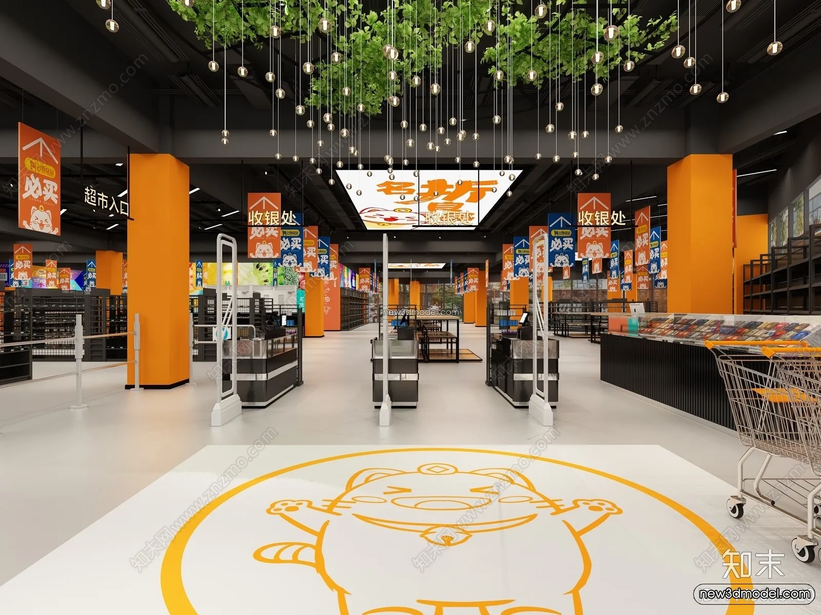 Super Market And Shop - 3D Interior Scene - 3D Models - 078