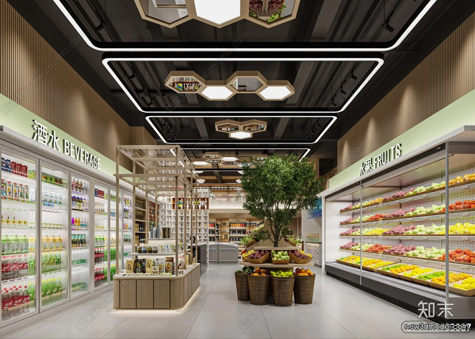 Super Market And Shop - 3D Interior Scene - 3D Models - 079