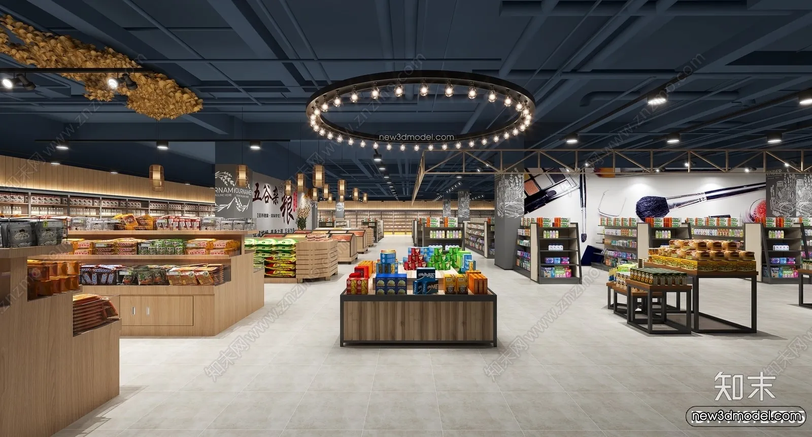 Super Market And Shop - 3D Interior Scene - 3D Models - 093