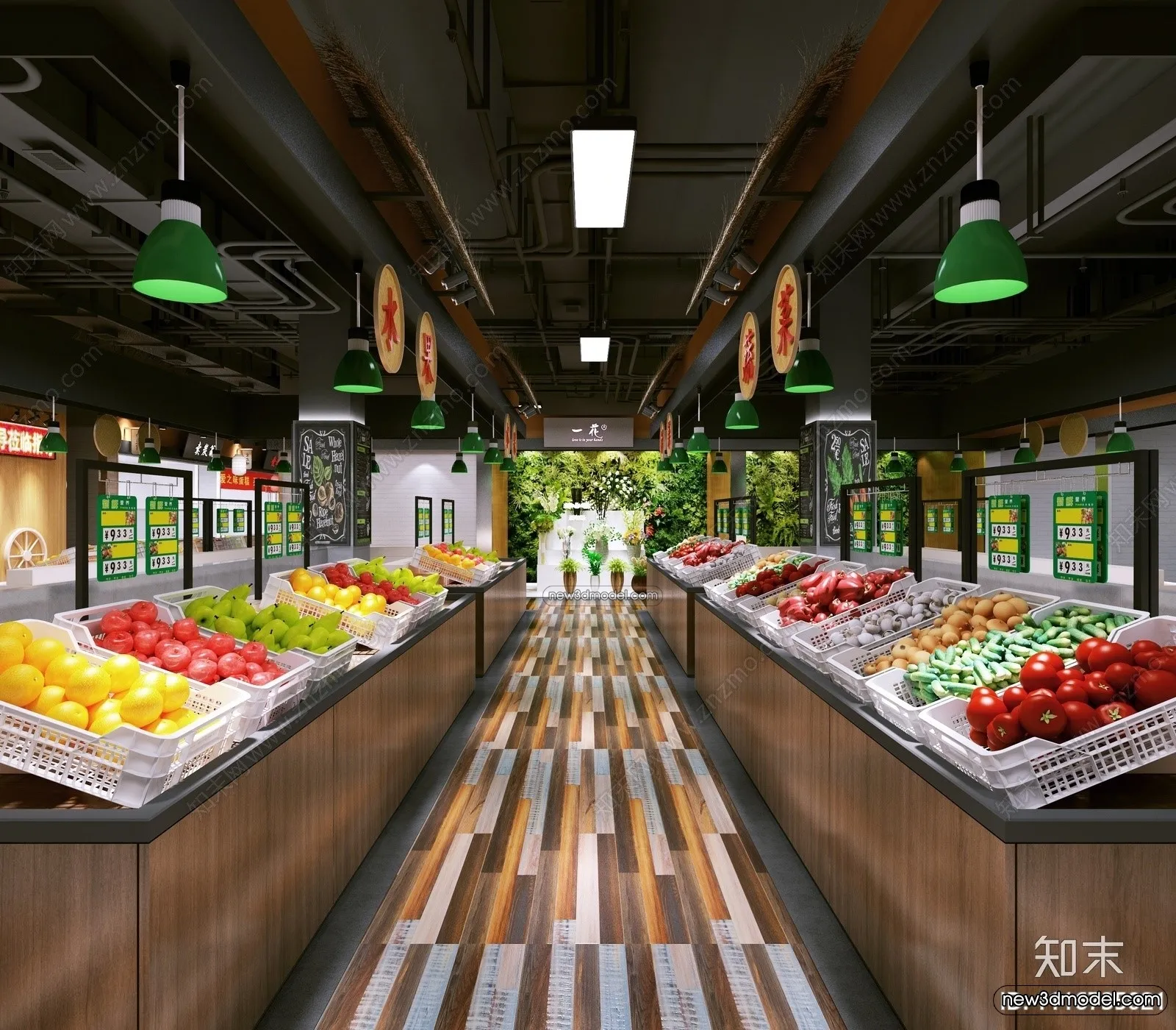 Super Market And Shop - 3D Interior Scene - 3D Models - 097