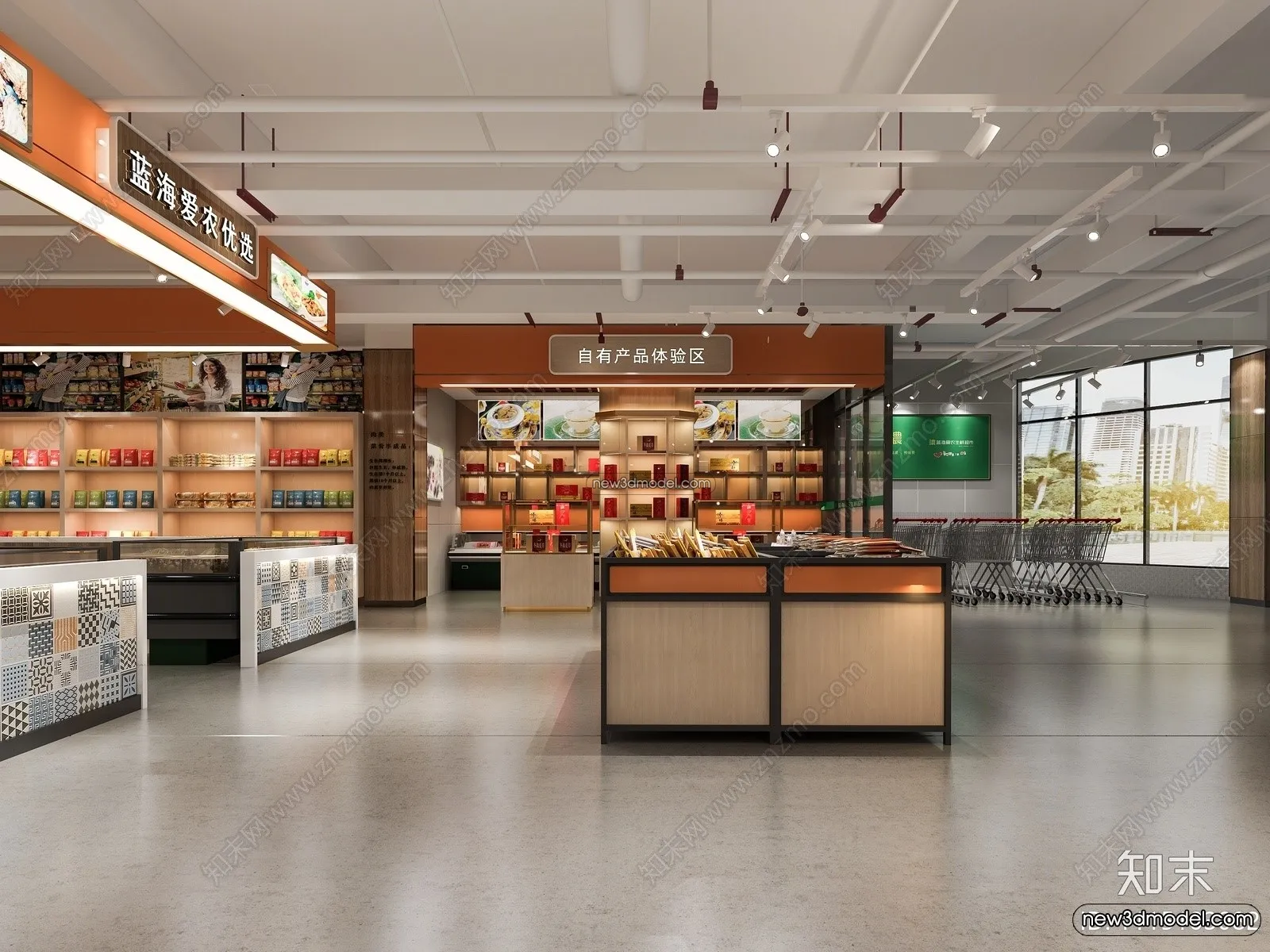 Super Market And Shop - 3D Interior Scene - 3D Models - 101