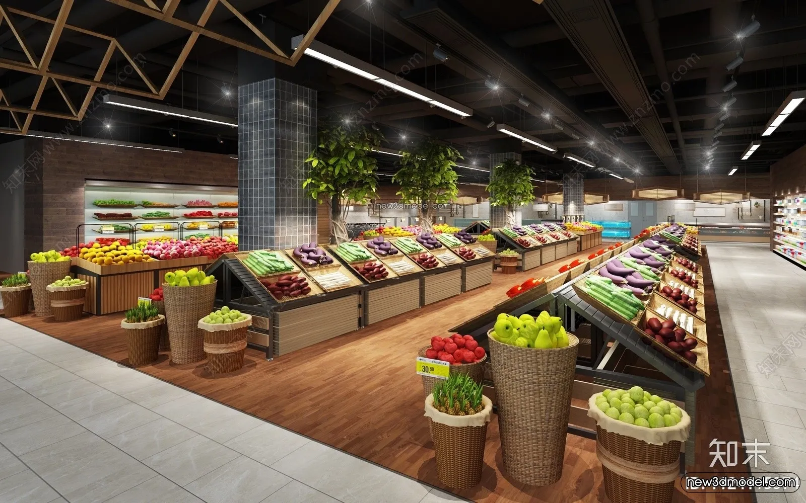 Super Market And Shop - 3D Interior Scene - 3D Models - 117