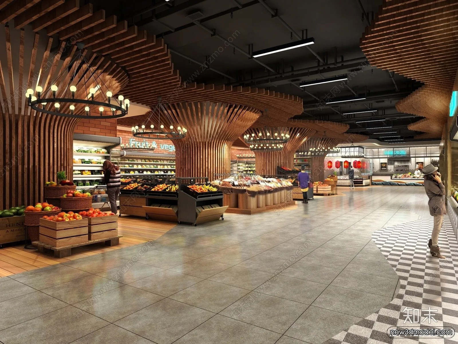 Super Market And Shop - 3D Interior Scene - 3D Models - 118