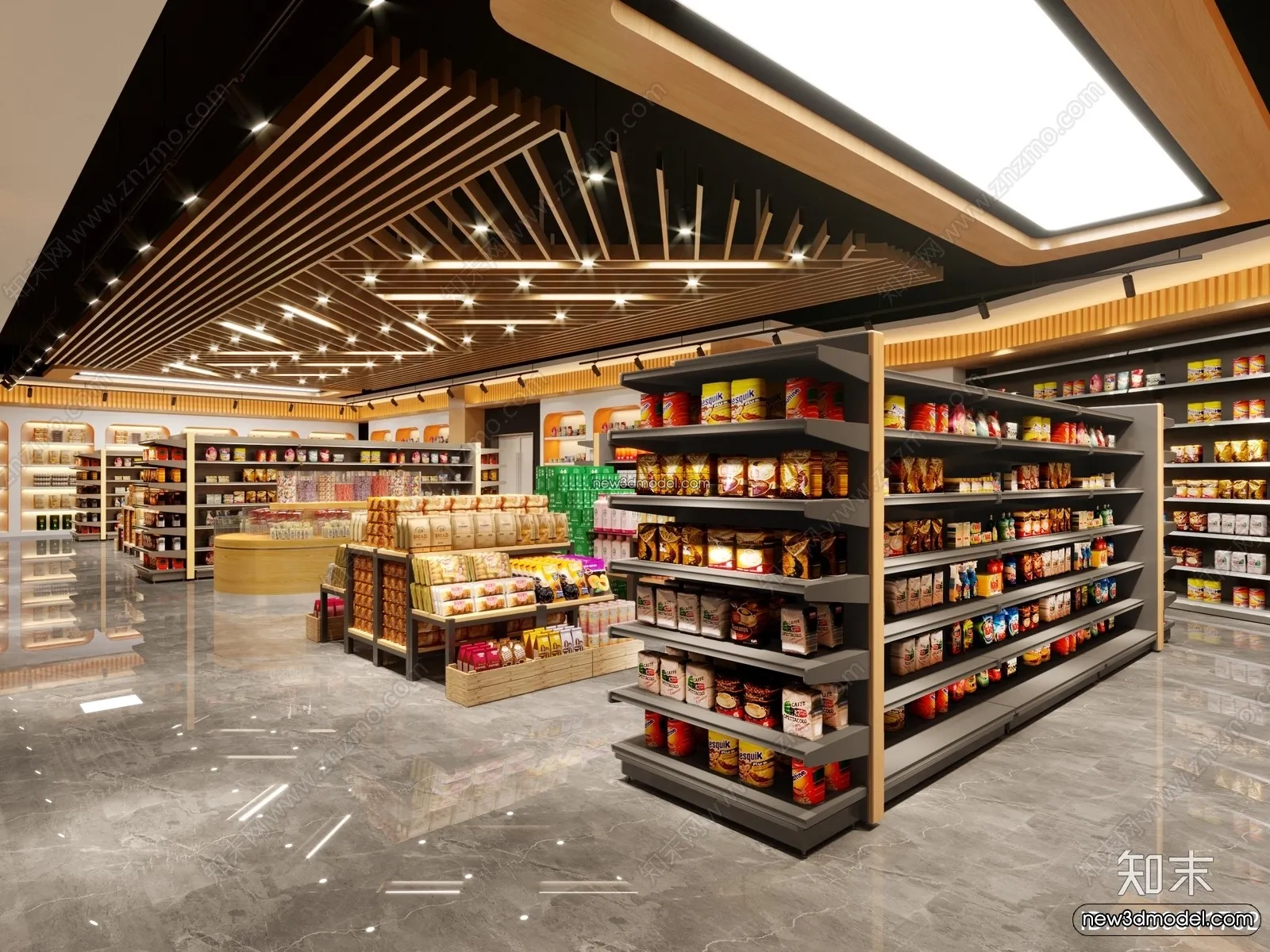 Super Market And Shop - 3D Interior Scene - 3D Models - 120