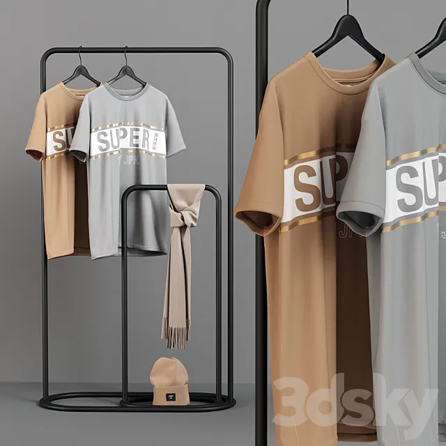 Superdry T-Shirt Set 3DModel
