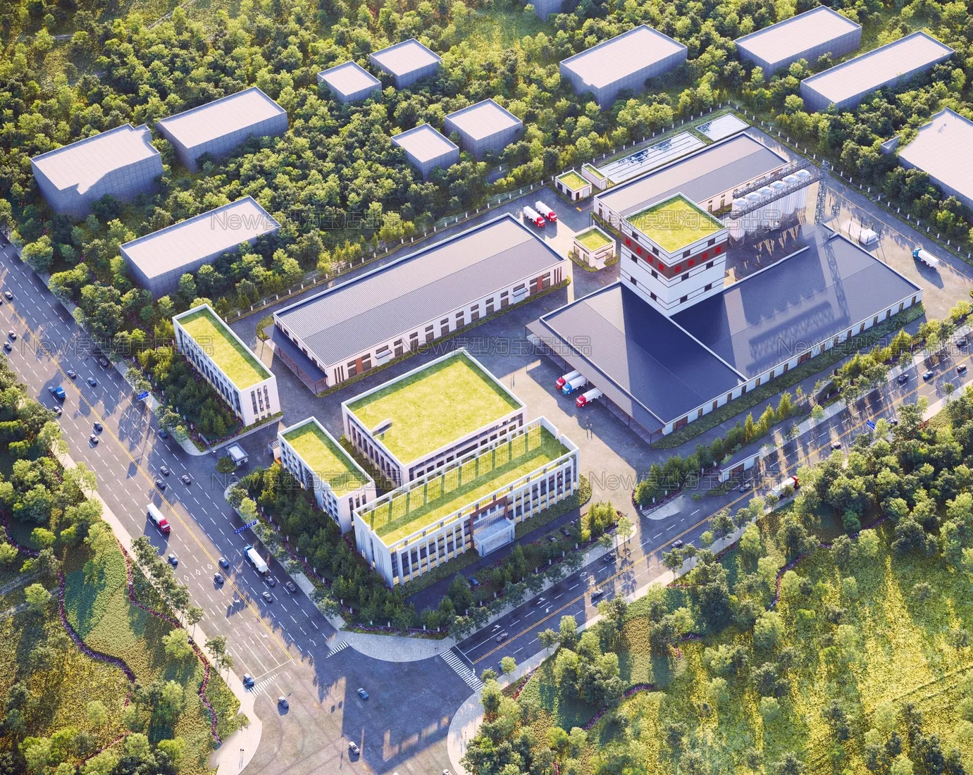 Supermarket - Shoping Mall - Office - Buiding 3D Models - 3DSMax and Proxy - 015