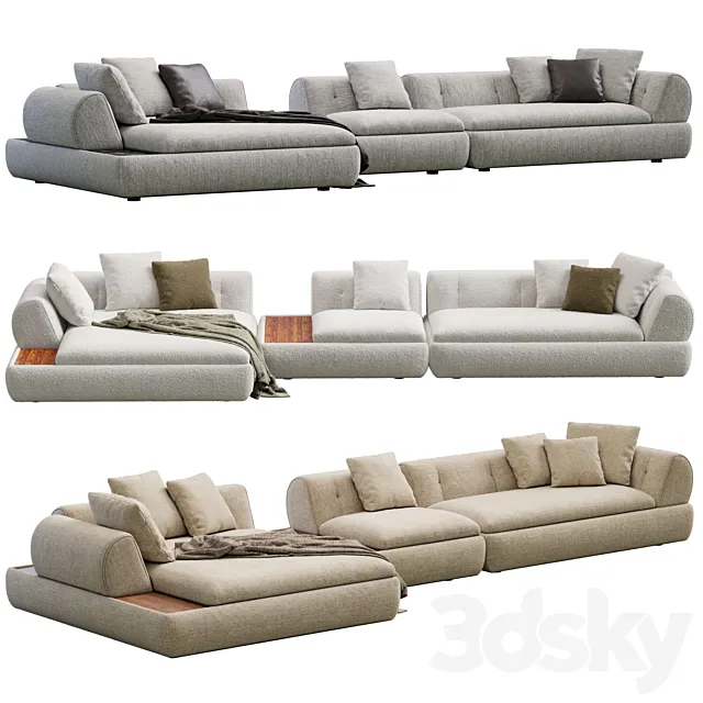 Supermoon Sofa By Minotti 3D Model