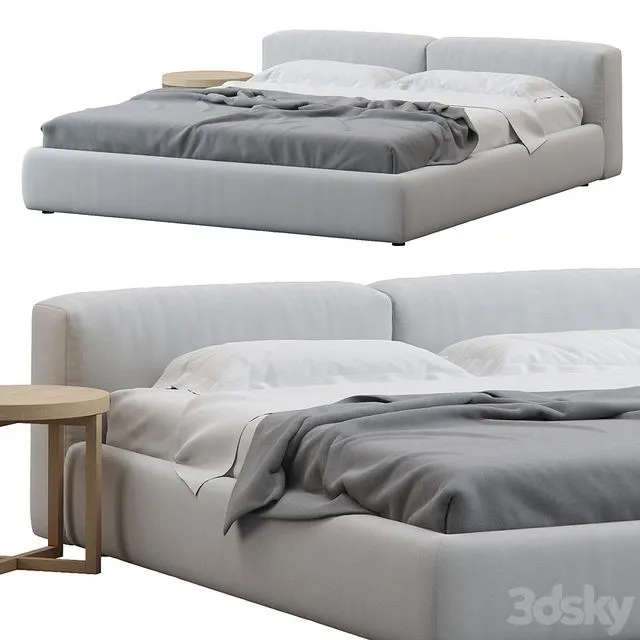 Superoblong Bed by Jasper Morrison Cappellini 3D Model