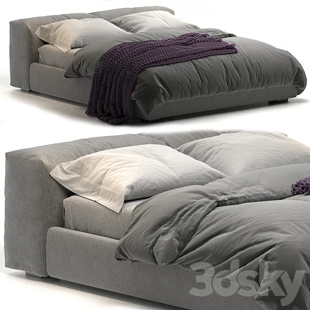 Superoblong Cappellini bed 3D Model