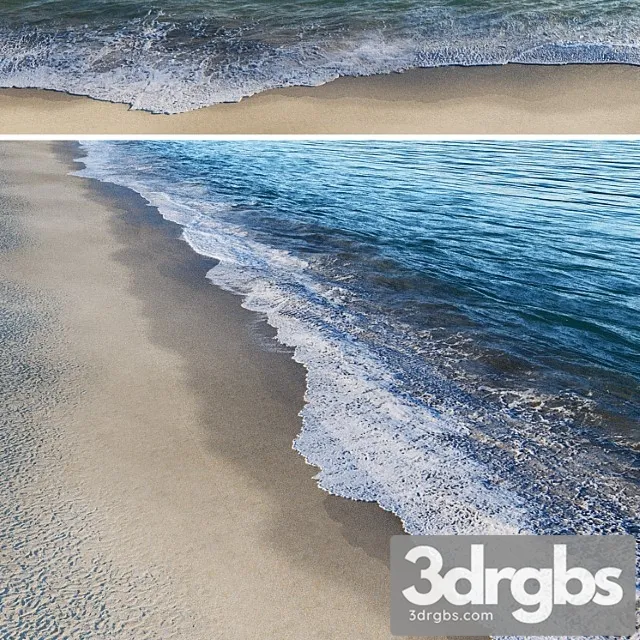 Surf on the beach 3D Model Free