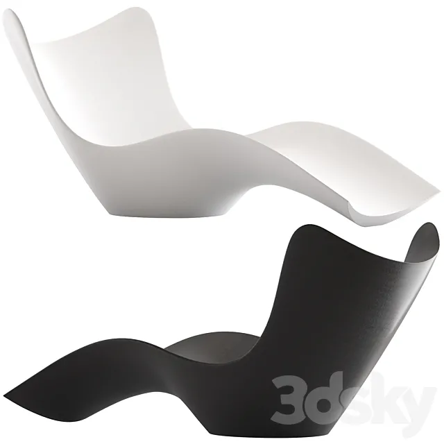 Surf Sun Lounger by Karim Rashid 3D Model