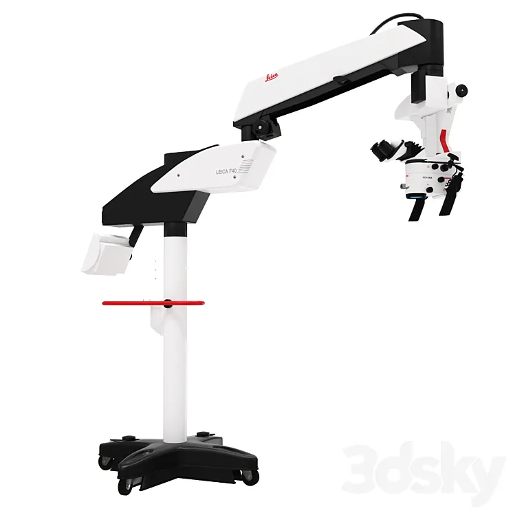 Surgical microscope LEICA M525 F40 3D Model Free