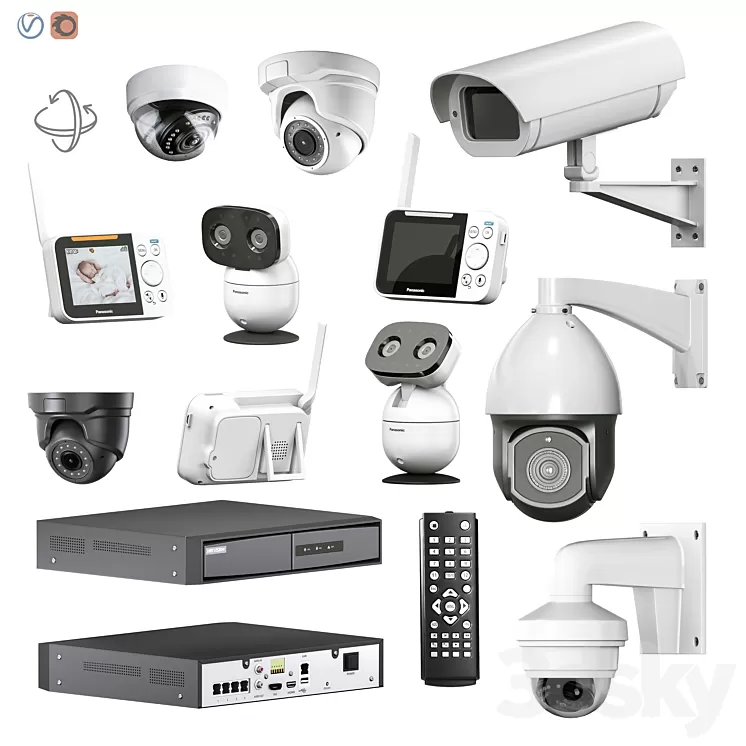 Surveillance kit 3D Model