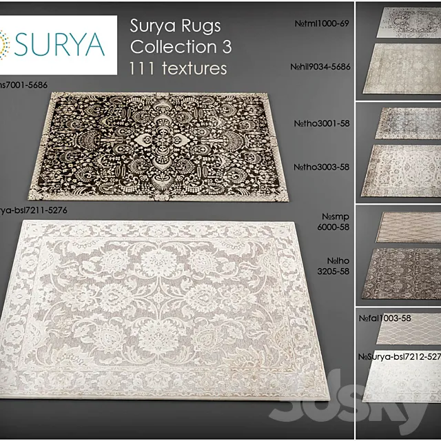 Surya rugs 3 3DModel