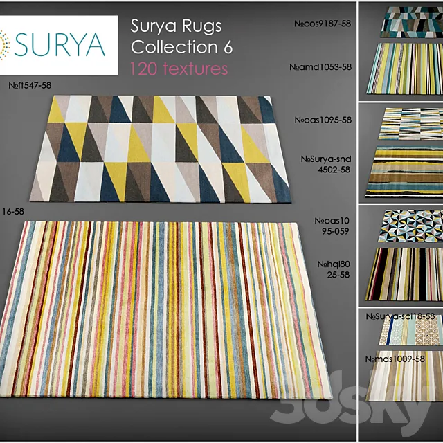 Surya rugs 6 3D Model