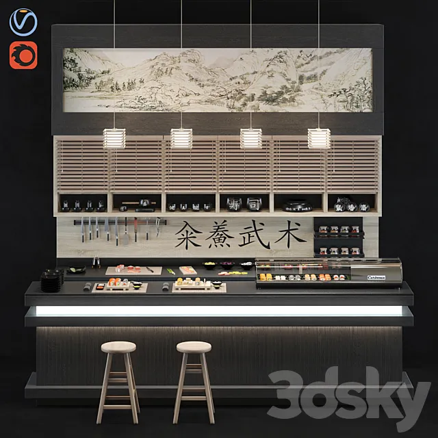 Sushi bar 3DModel