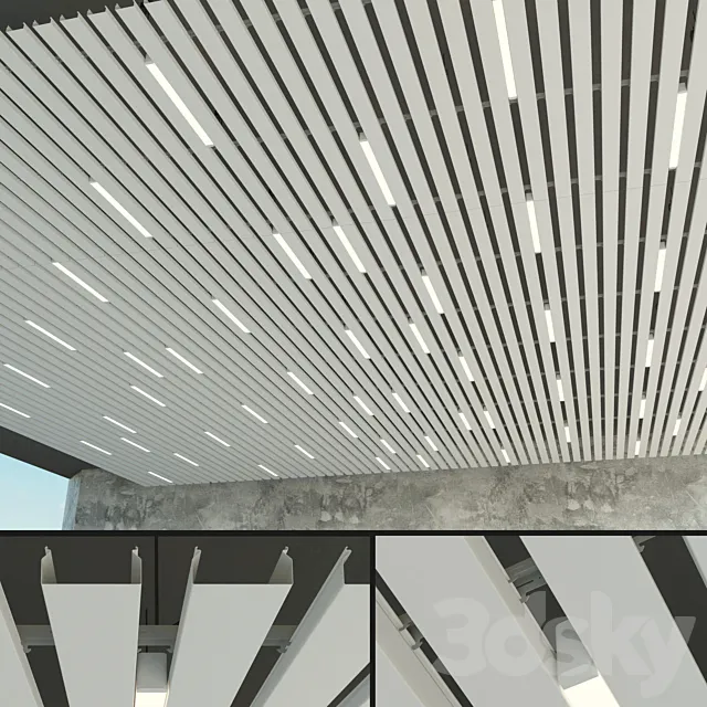 Suspended ceiling rack. 8 3D Model