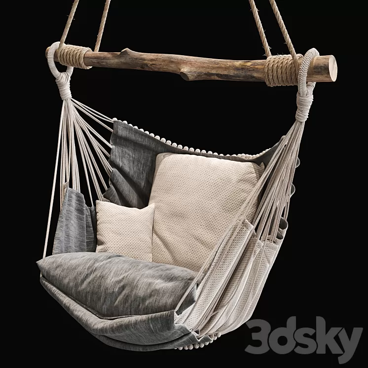 Suspended chair 2 3D Model