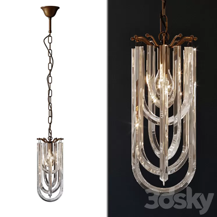 Suspended chandelier Gloss 3D Model