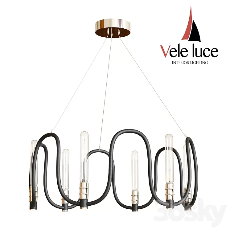 Suspended chandelier Vele Luce Camomilla VL1073L06 3D Model