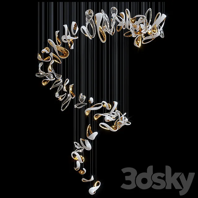 Suspended installation Vargov Design - Infinity 3D Model