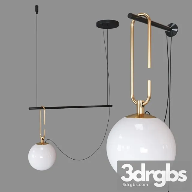 Suspended lamp 3D Model Free