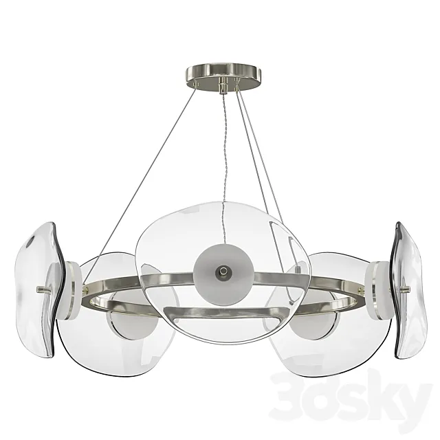 Suspended LED Chandelier Odeon Light Fluent 3D Model