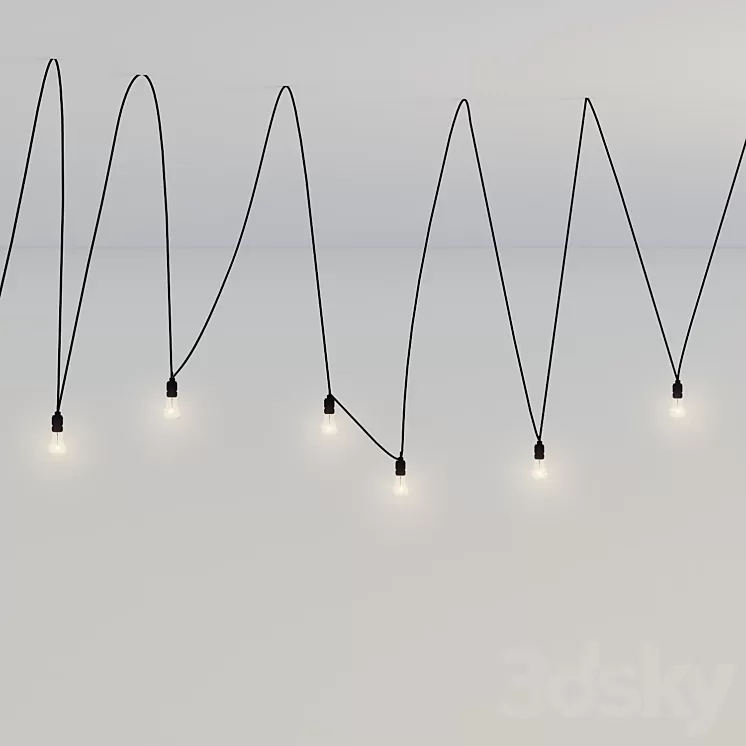 Suspended lights 3D Model