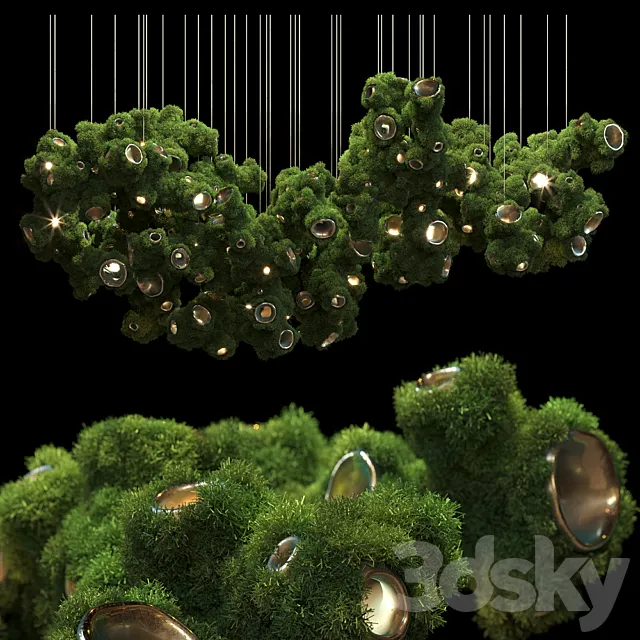 Suspended phytomodule with lighting Vargov Design 3DModel