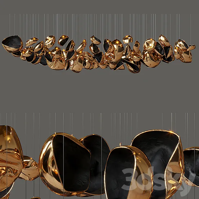 Suspended sculptural composition Vargov Design - Deformity 3D Model