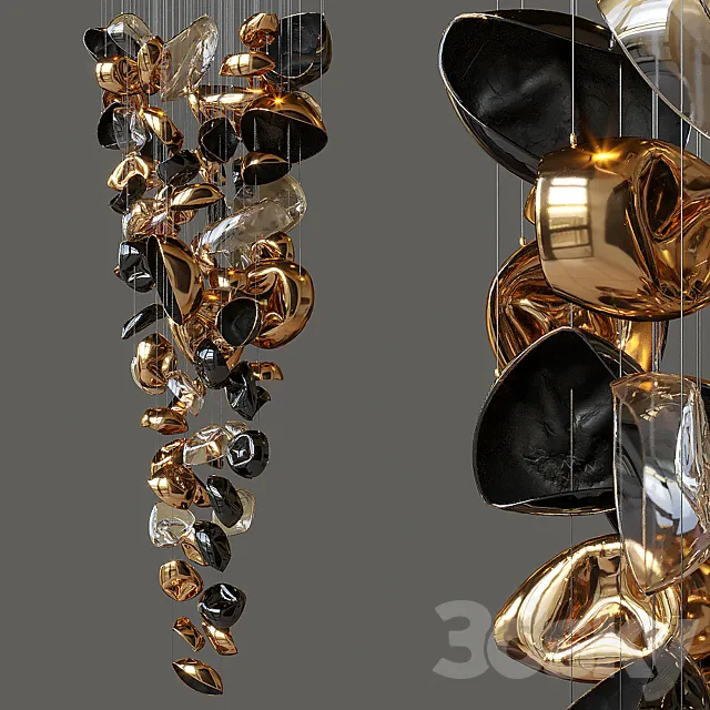 Suspended sculptural composition Vargov Design - Deformity 3DModel
