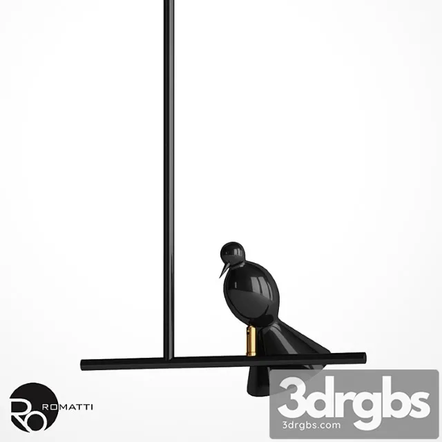 Suspension Alouette Bird Romatti 3D Model Free
