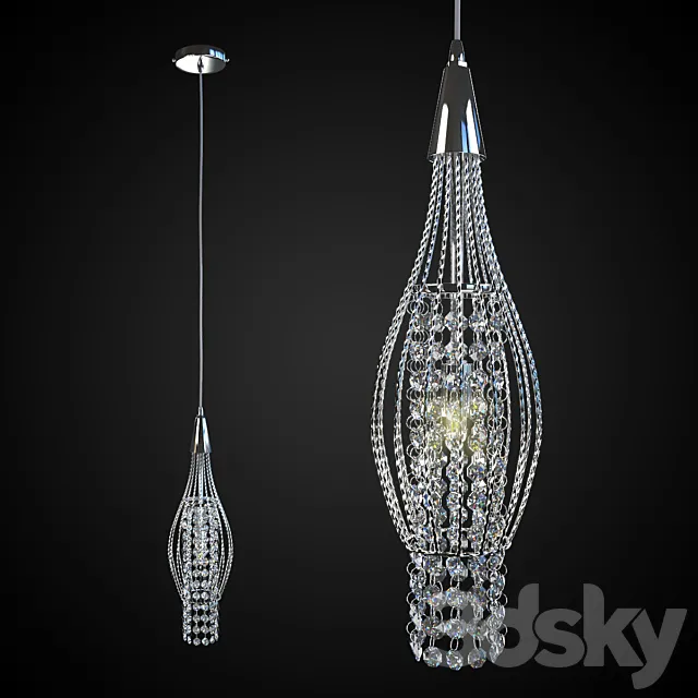 Suspension Arte Lamp Flare A3244SP 3D Model