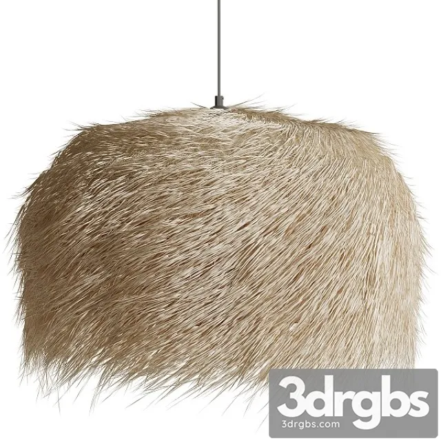 Suspension Demi Boule Palm 3D Model Free