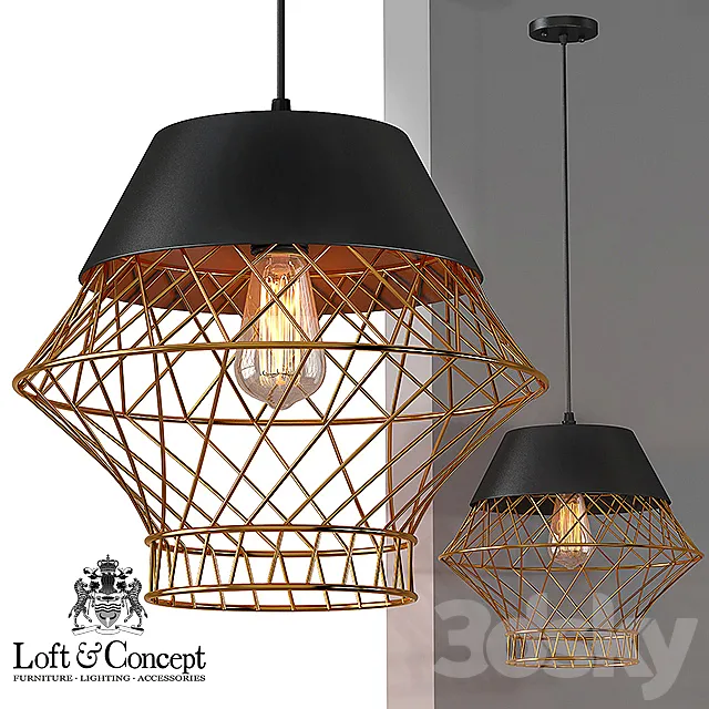 Suspension Golden Supro Cage 3DModel