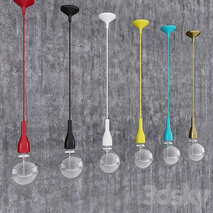 Suspension Ideal Lux MINIMAL SP1 3D Model