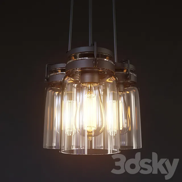 Suspension Kichler Brinley KL _ BRINLEY3 3D Model